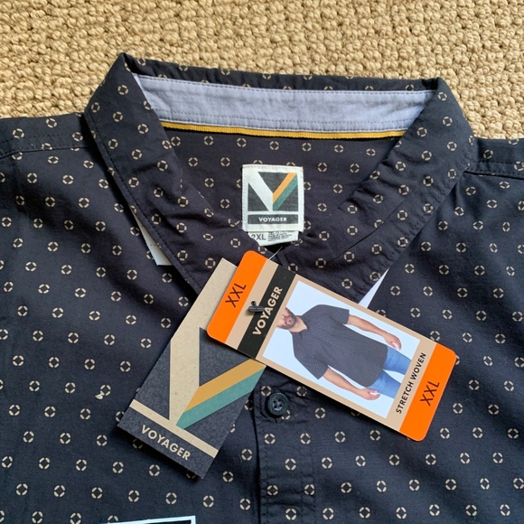 Voyager stretch woven fabric button up - Picture 2 of 4